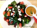 Baby Spinach and Figs Salad with Tamarind-Citrus Vinaigrette