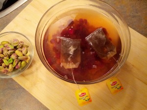 Soak Fruits in ht Lipton infused water.