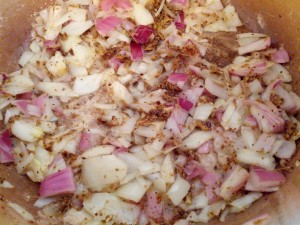 Fry Spices and Onions