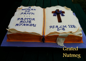 Opened Bible Cake