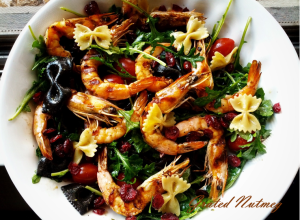 Pasta Salad with Grilled Shrimps