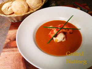 Biscuits served with Lobster Bisque