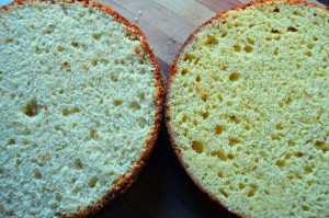 Contrast between a White and Yellow Butter Cake