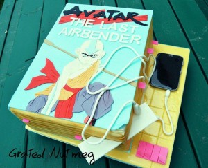Avatar: the Last Airbender Cake with 2D Topper