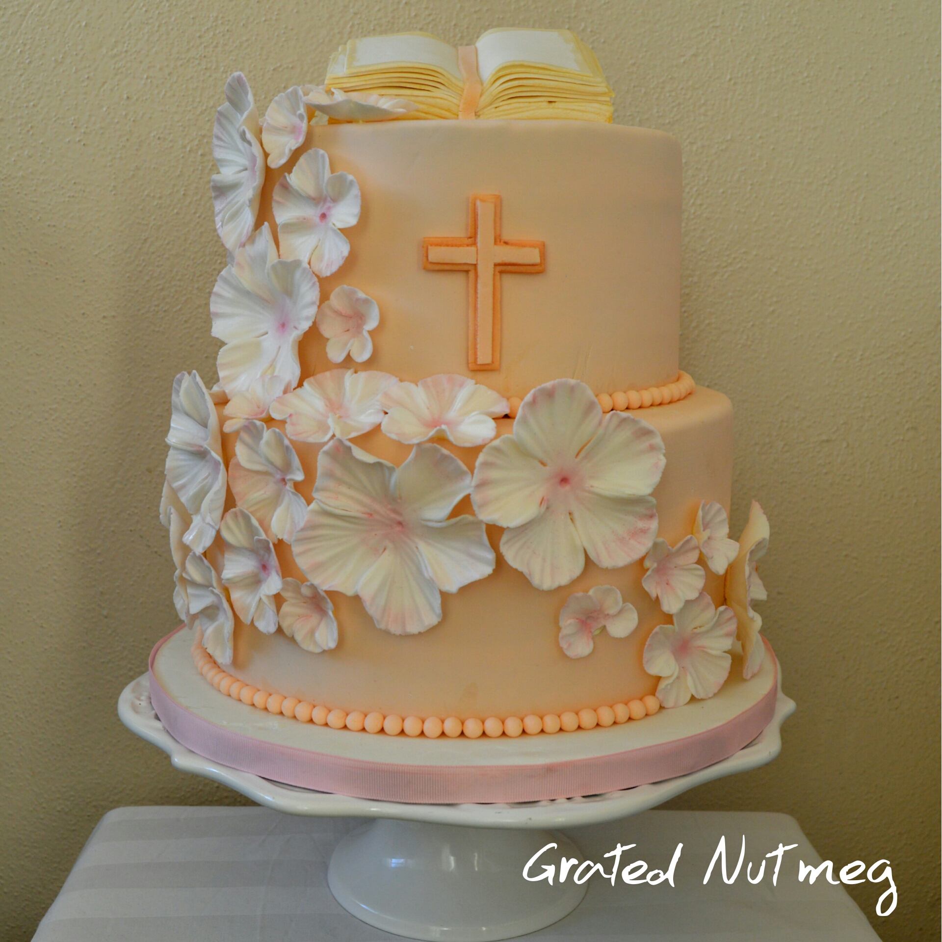 The Making of an Ivory Blossom Cake