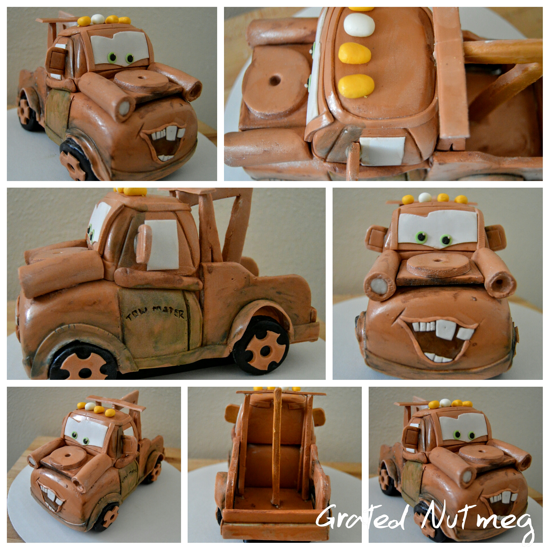 Fondant Tow Mater Pictorial
