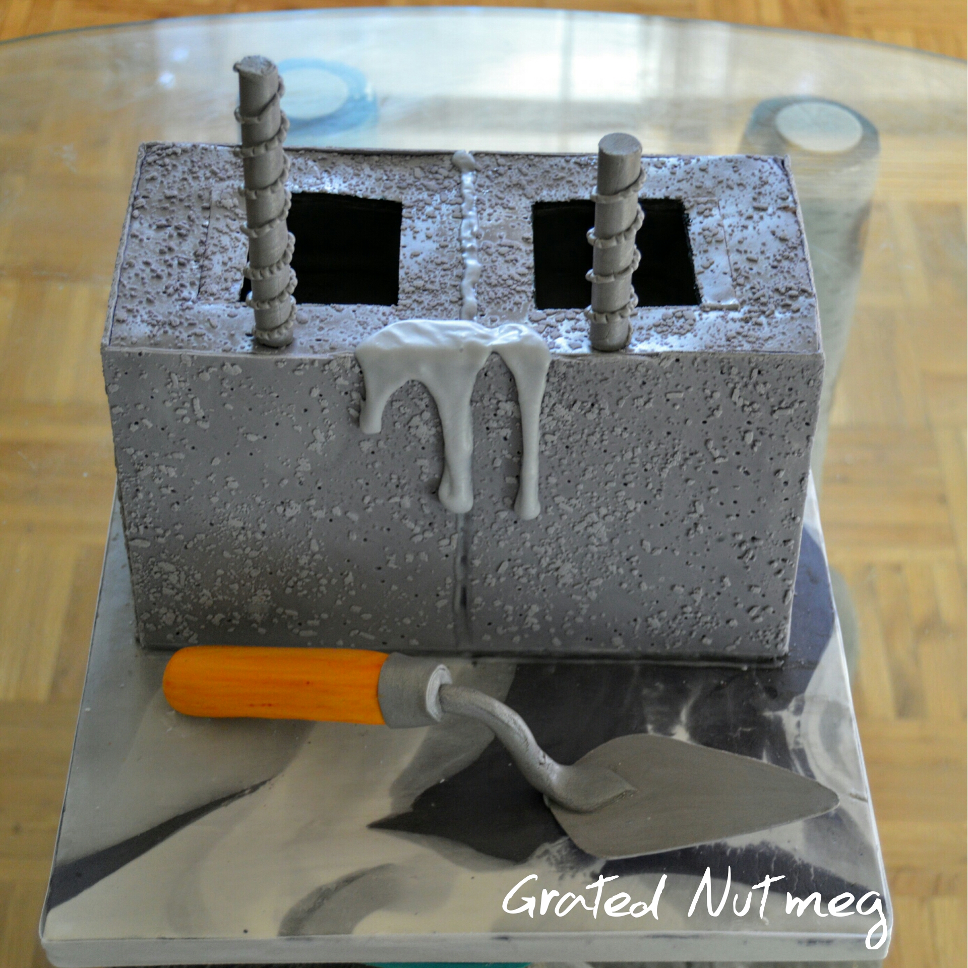 Concrete Block Cake